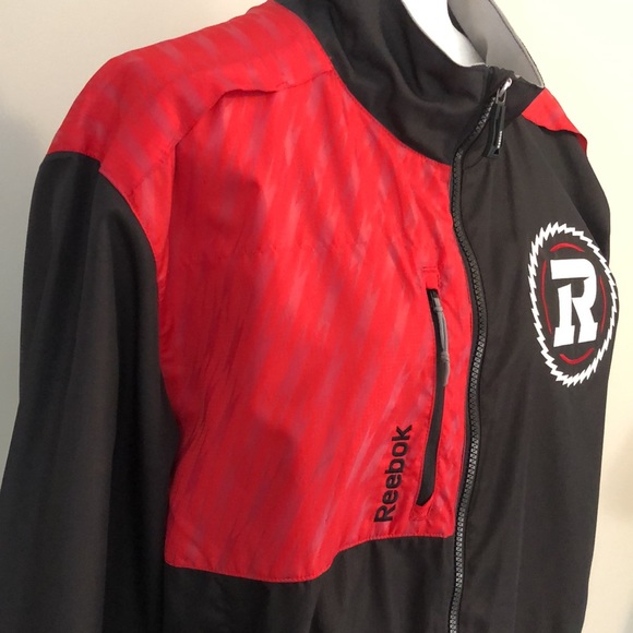 Ottawa RedBlacks CFL Reebok Mens XL Windbreaker/Jacket Bonus🆕Beer Koozie - Picture 4 of 13